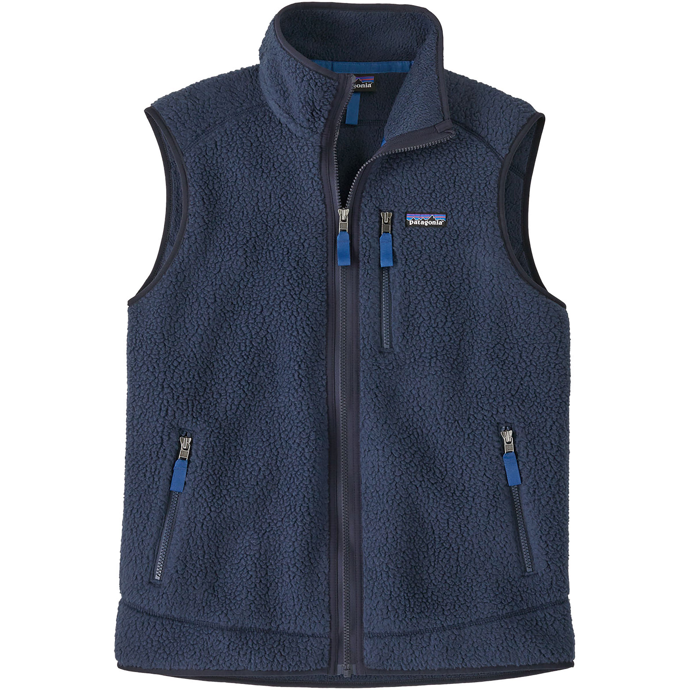 new navy/sunken blue Retro Pile Vest Man