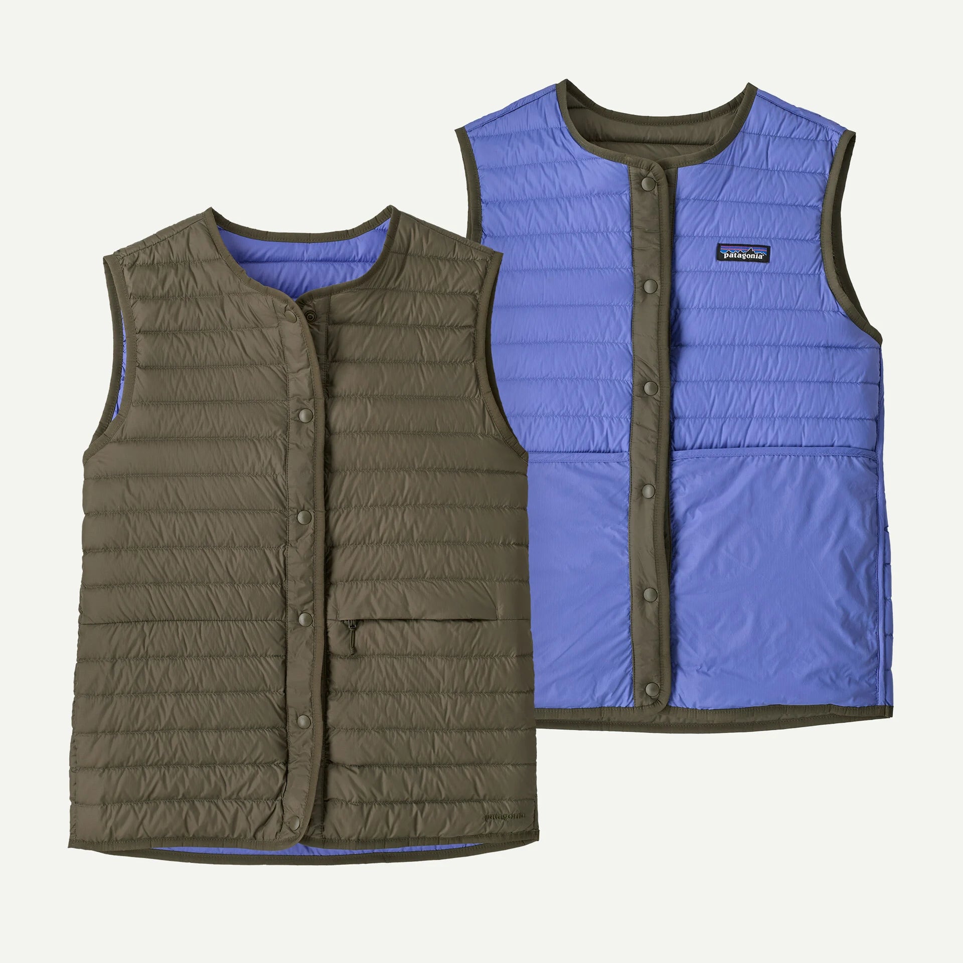 Lightweight Reversible Down Sweater Vest Wmn