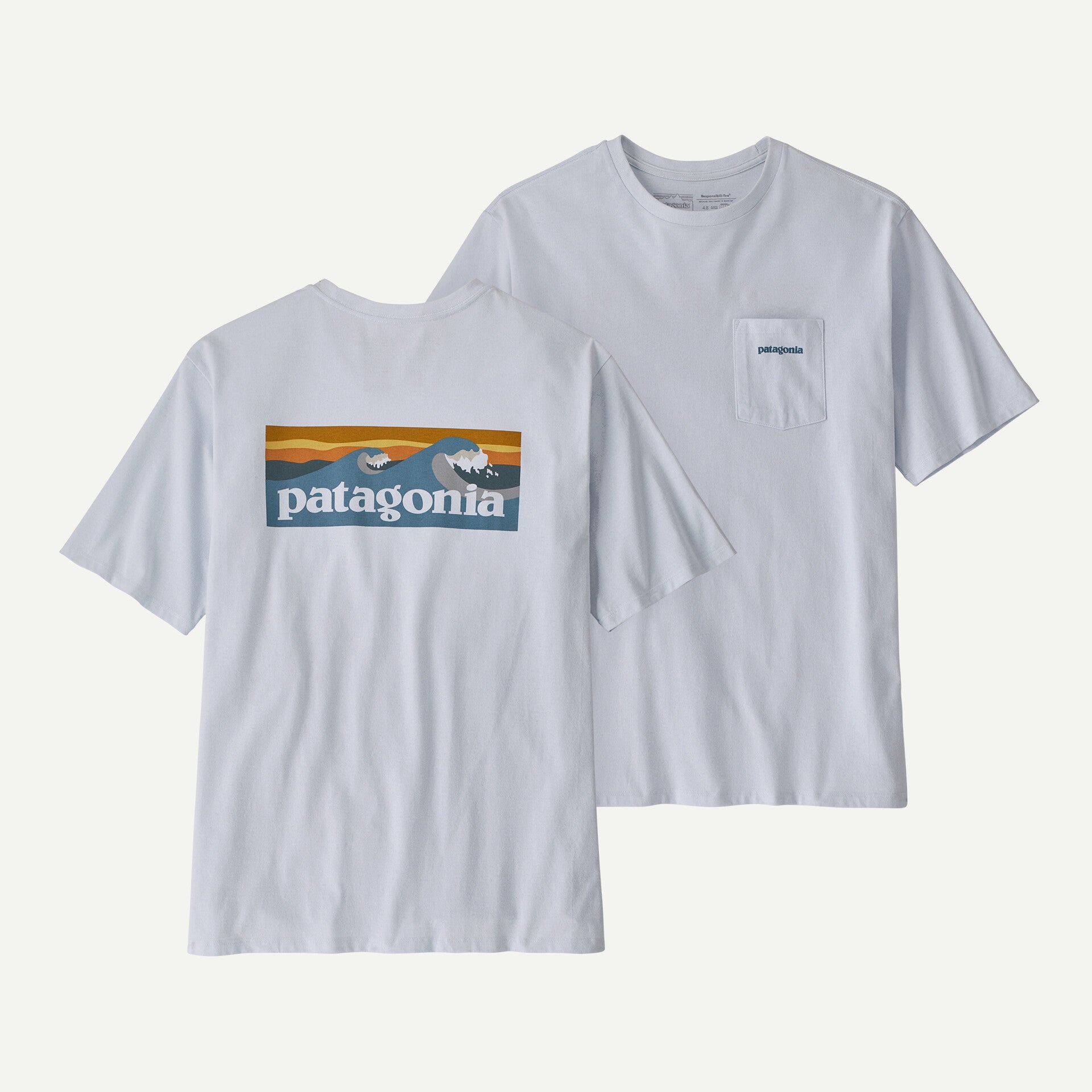 white Boardshort Logo Pocket R-Tee M