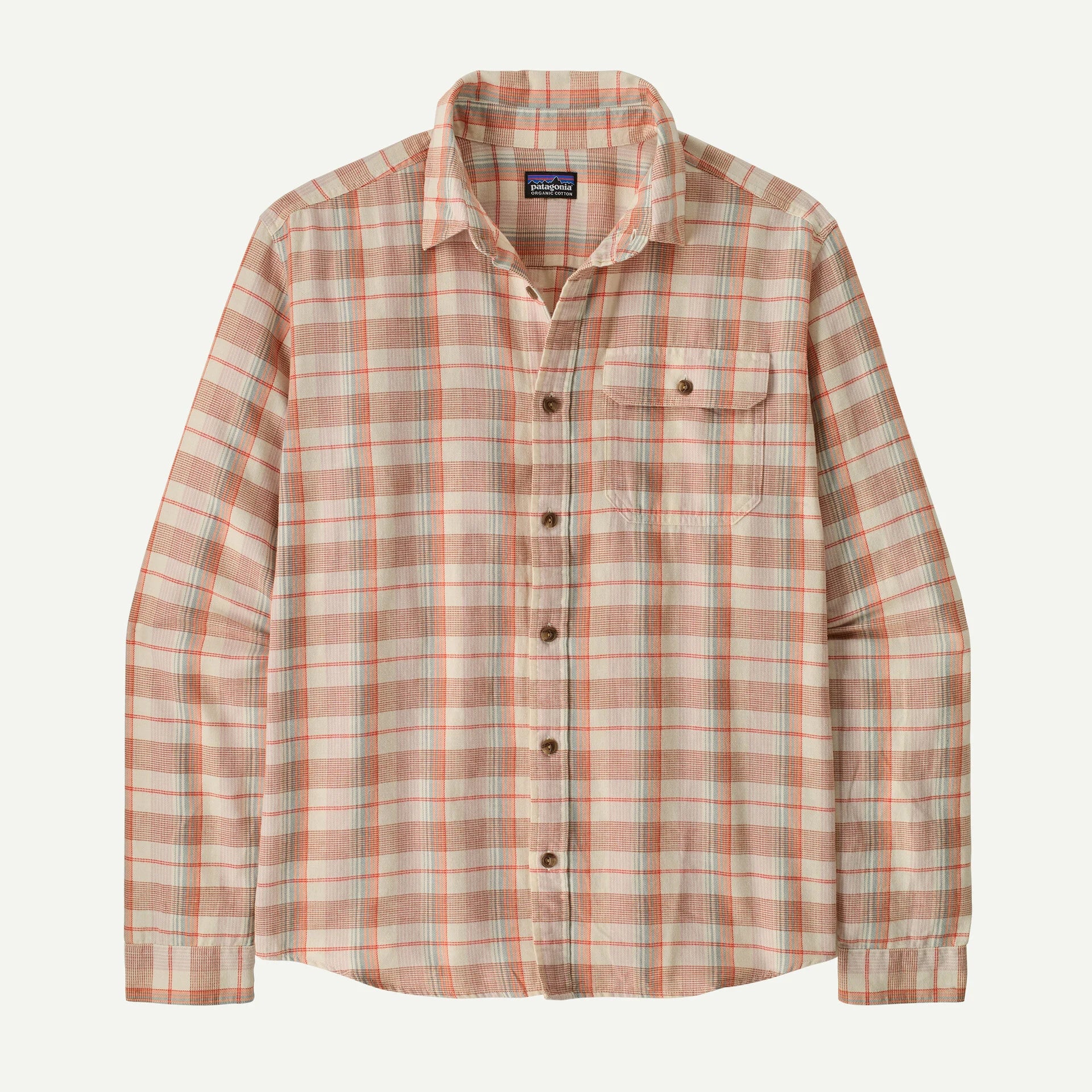 Long-Sleeved Lightweight Fjord Flannel Shirt Man