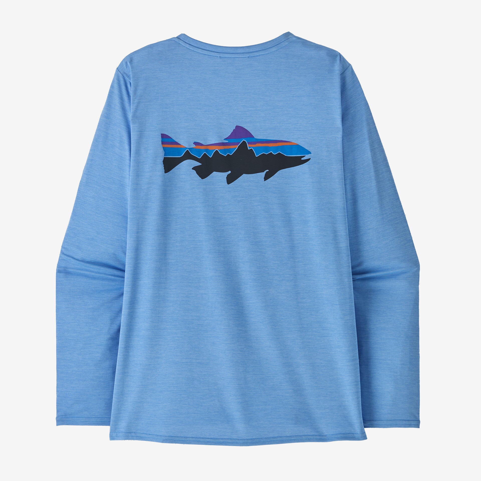 fitz roy trout/abundant blue x L/S Cap Cool Daily Graphic S W