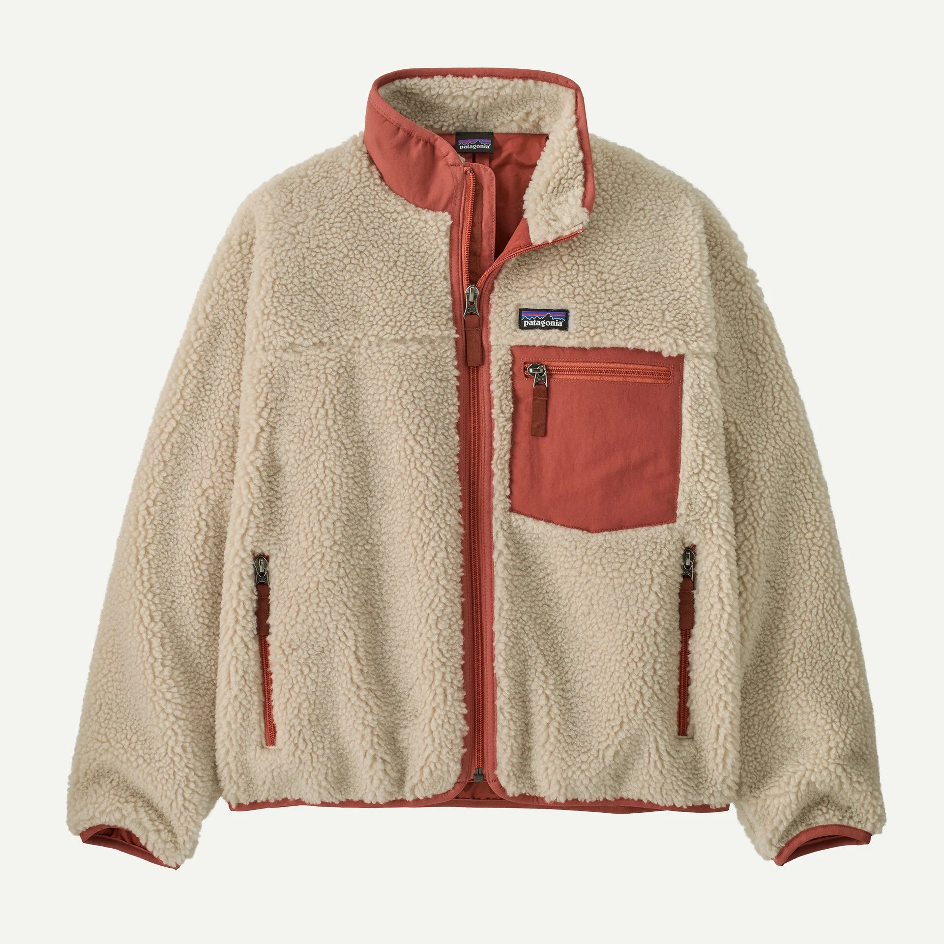 natural/potters red Kids Retro-X Jacket