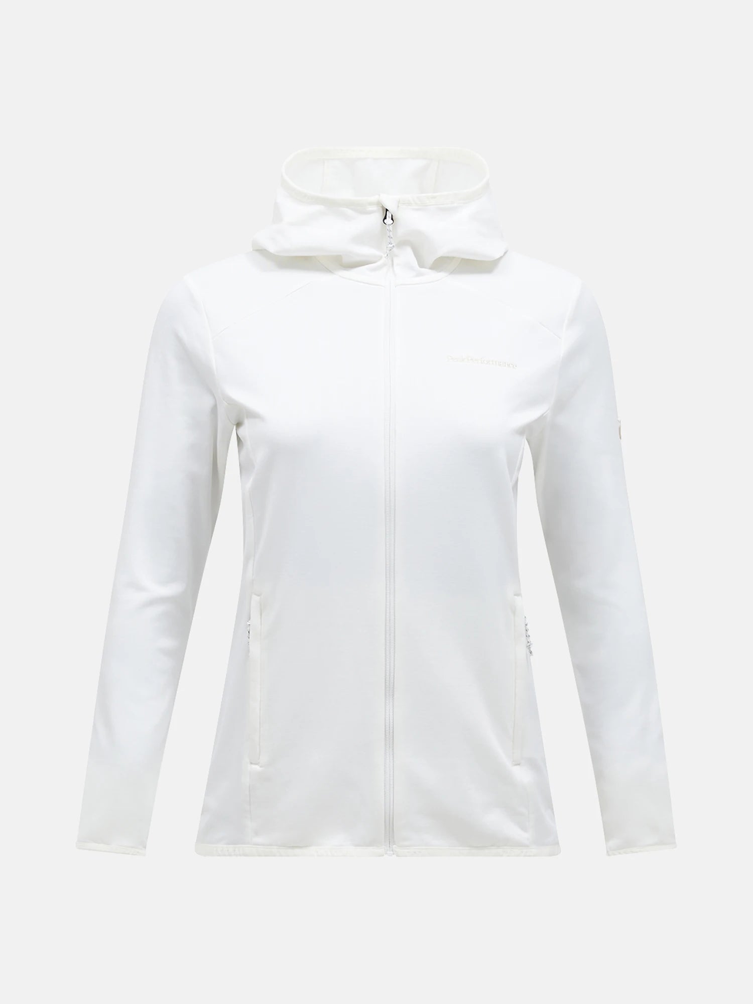 offwhite Light Zip Hood Wmn