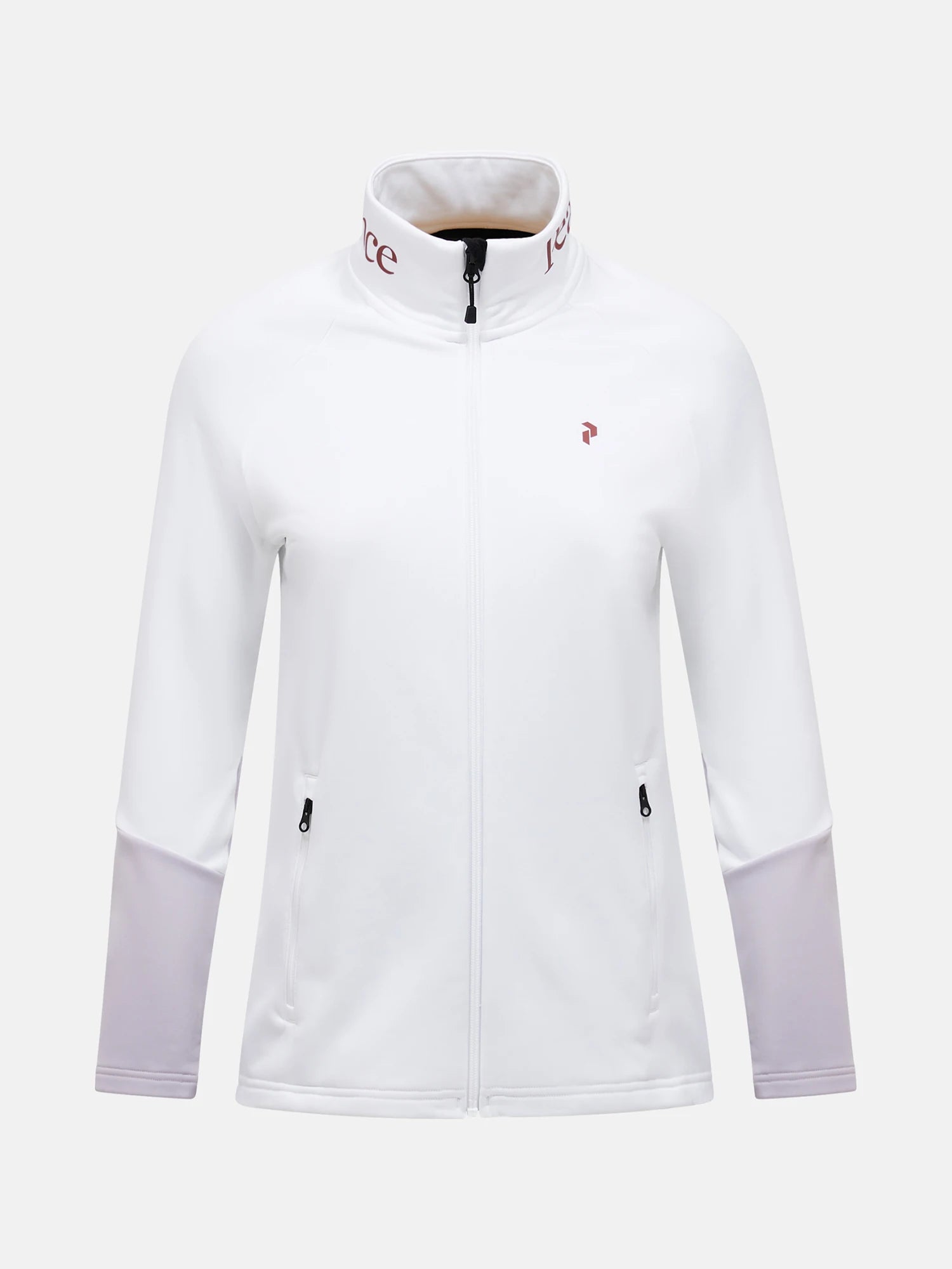white -misty lavender Rider Essentials Mid Zip Jacket Wmn