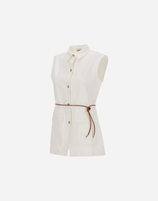 Gilet Con Cintura Wmn