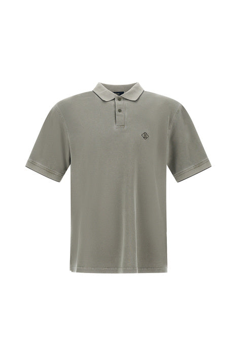Polo In Piquet Pigment Dye Man