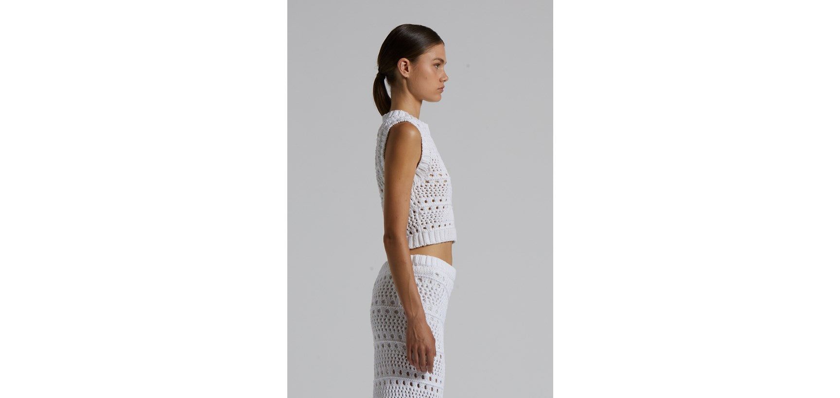 Top in Tricot Bianco W
