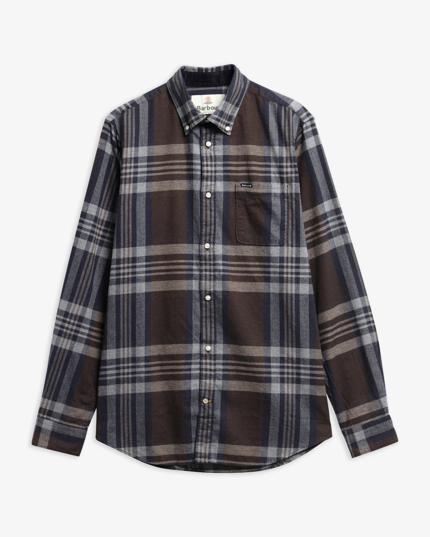 dark sand Dovedale Tailored Chek Shirt Man