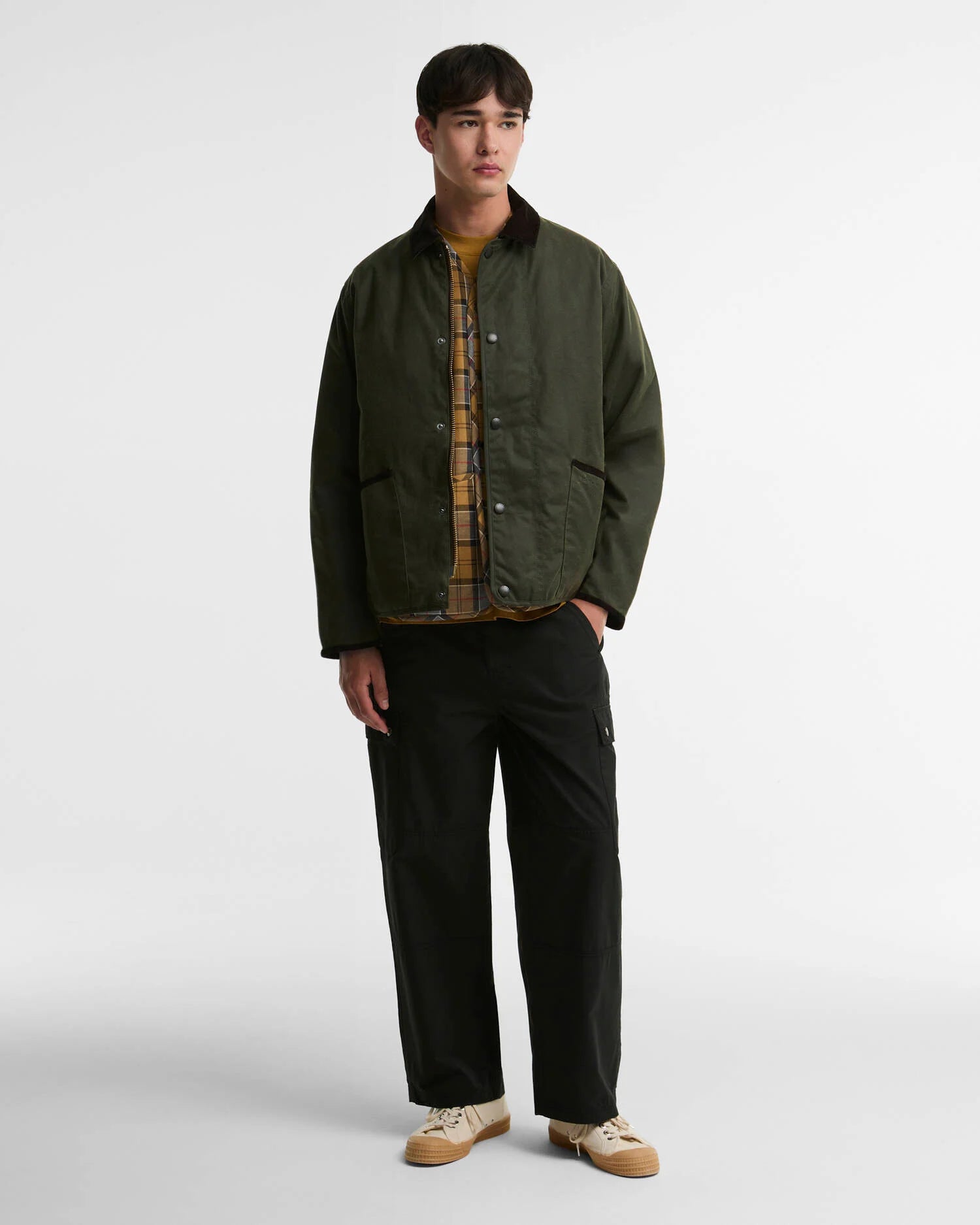 Short Liddesdale Wax Jacket Man