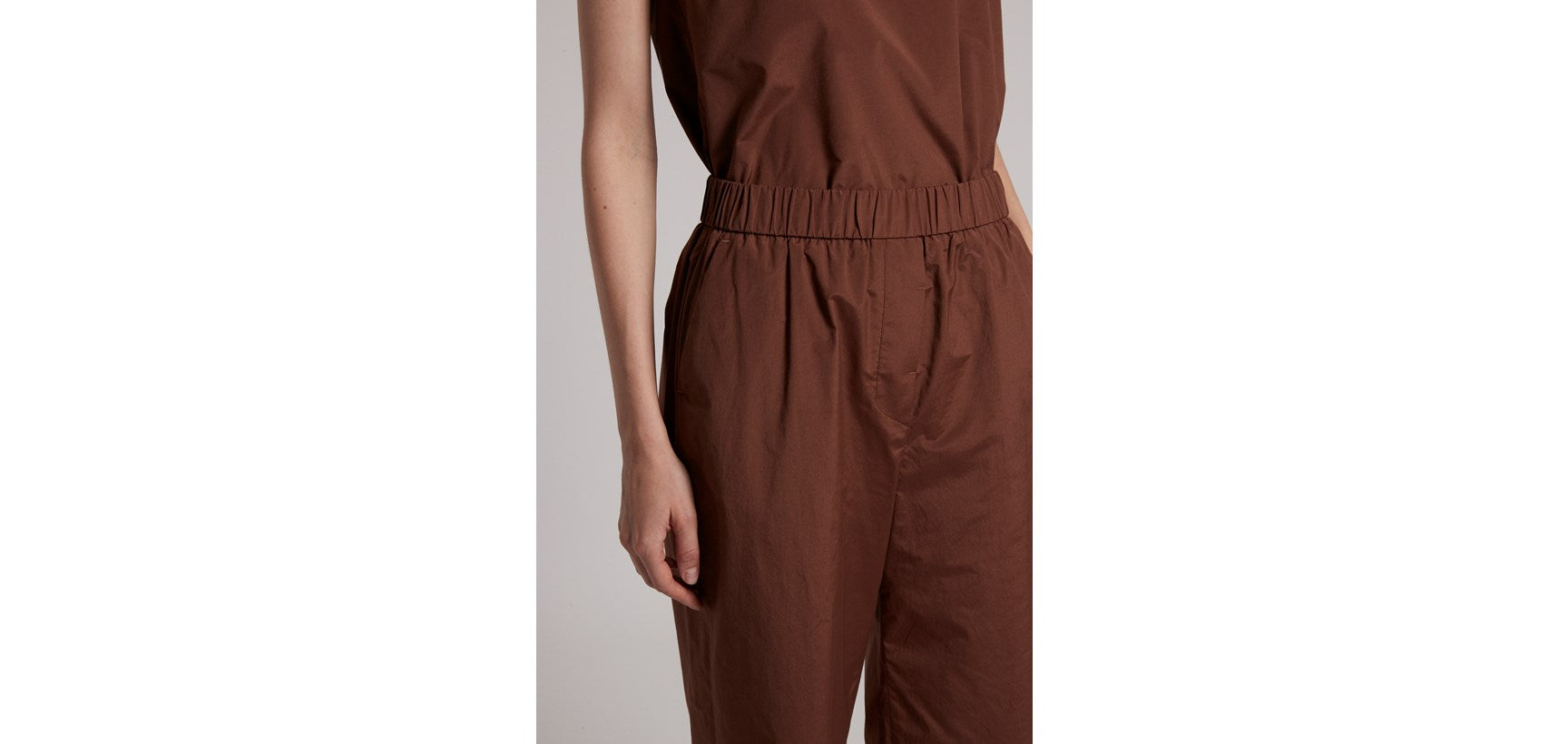 Pantalone Cotone Tabacco W