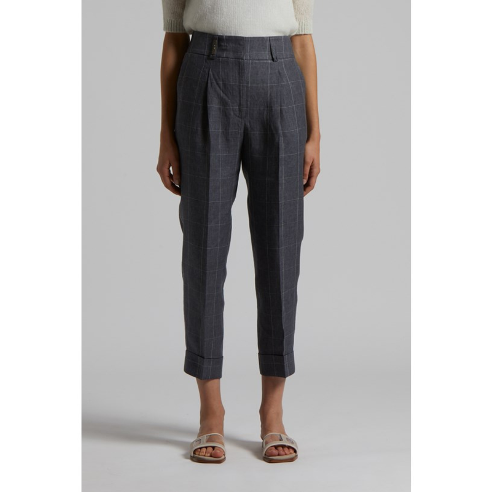 Pantalone Tela Lino Finestrata W