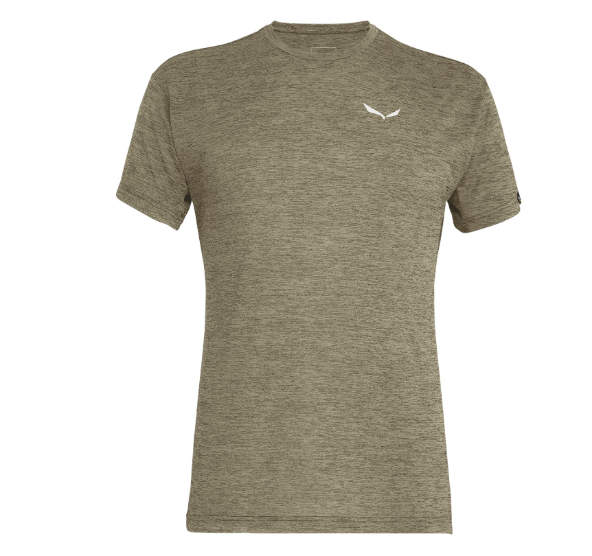 dark olive melange Puez Melange Dry T-Shirt M