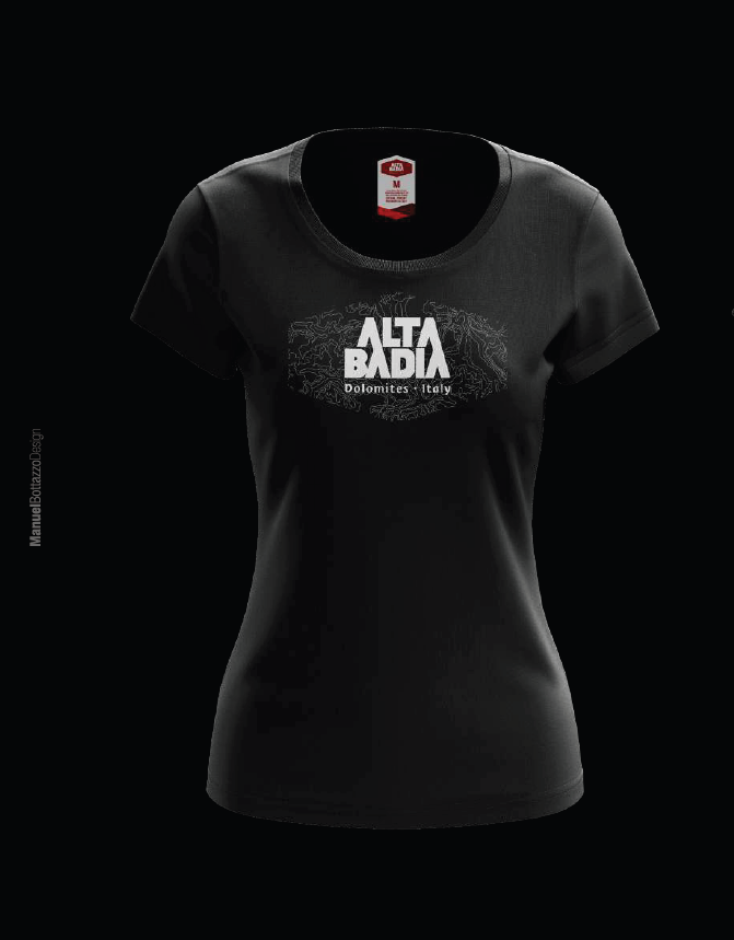 black Alta Badia T-Shirt W