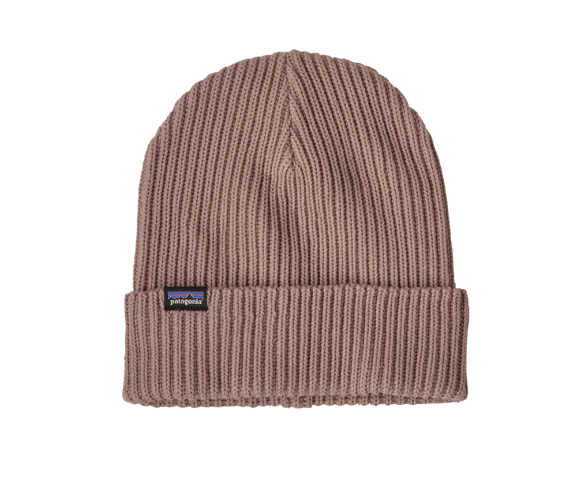 fuzzy mauve Fishermans Rolled Beanie