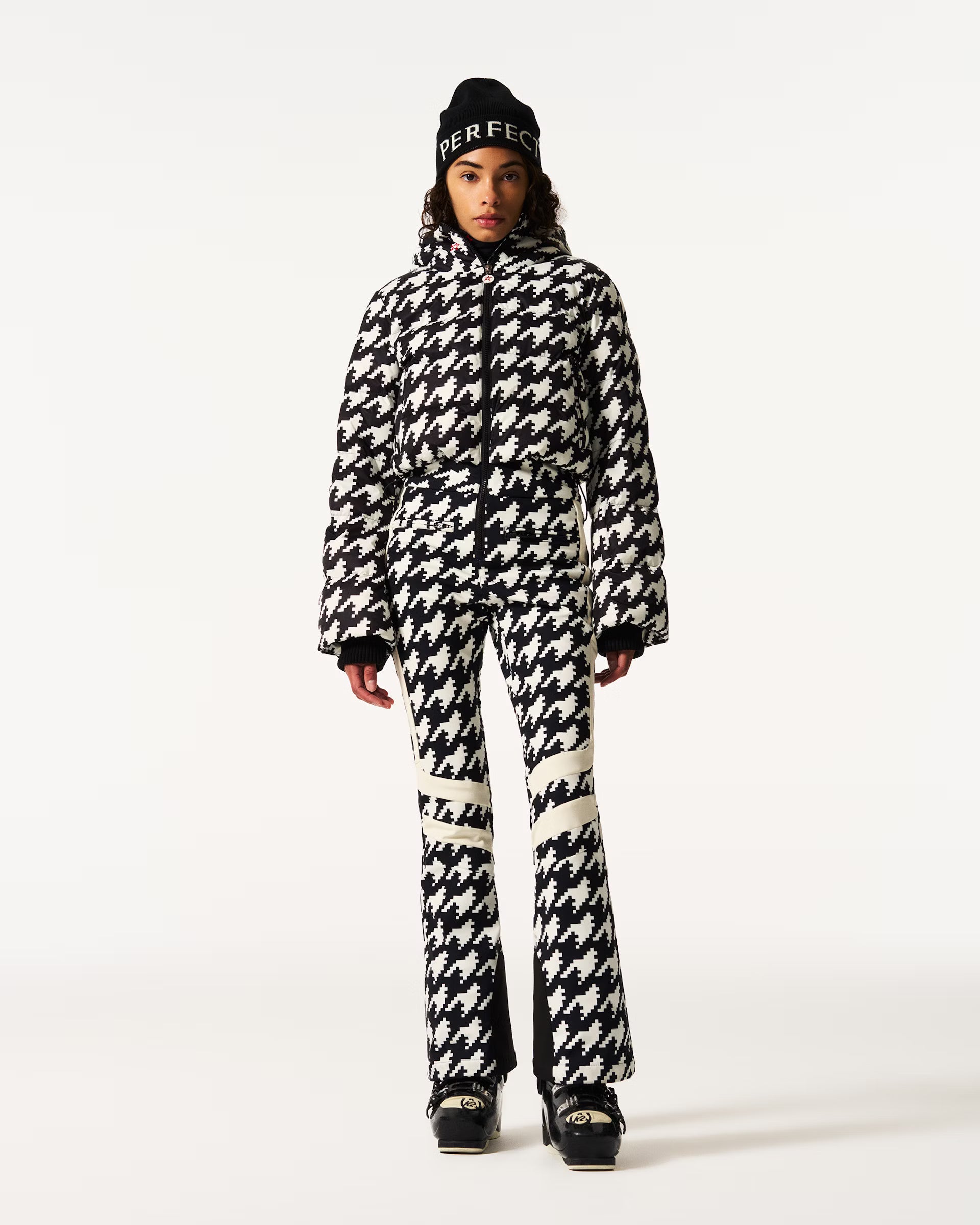 Polar Flare Ski Suit Print W