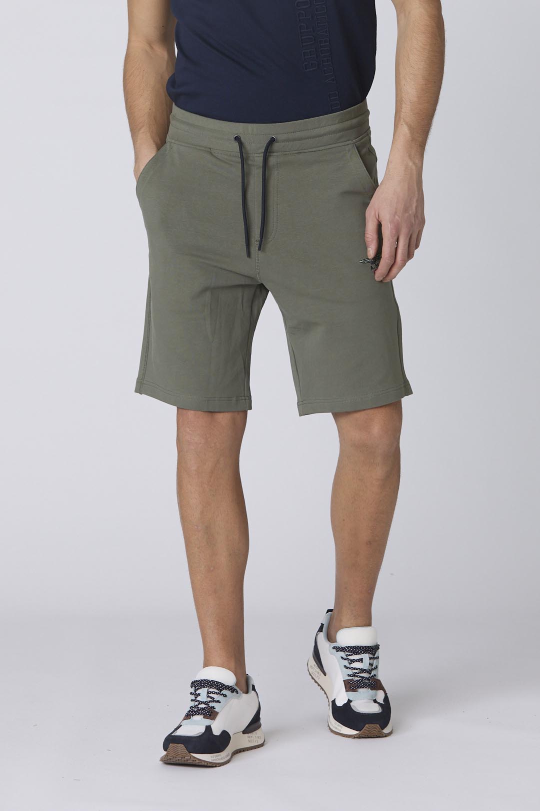 Sweatshirt Bermuda Shorts With Logo