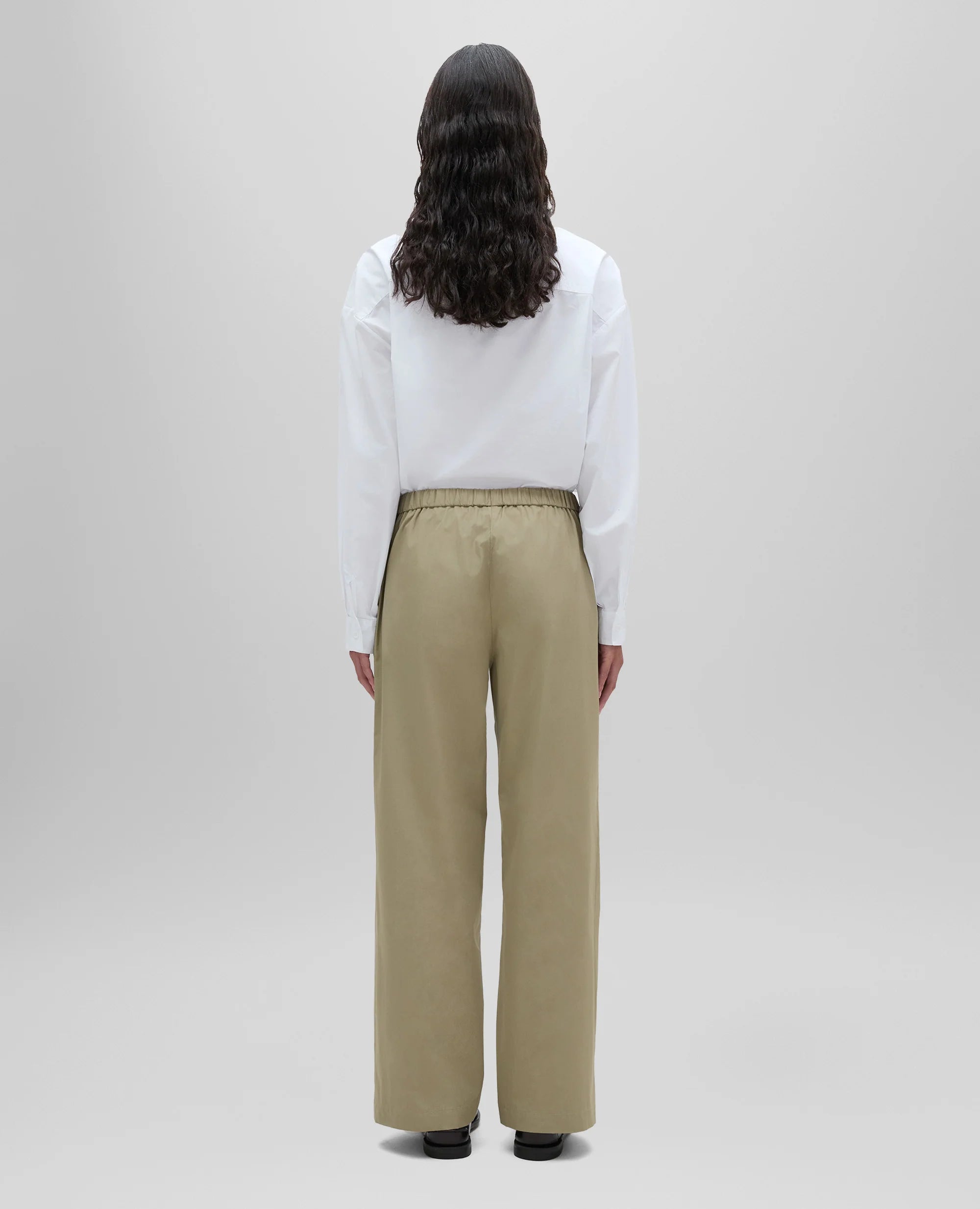 Cotton Poplin Trousers W