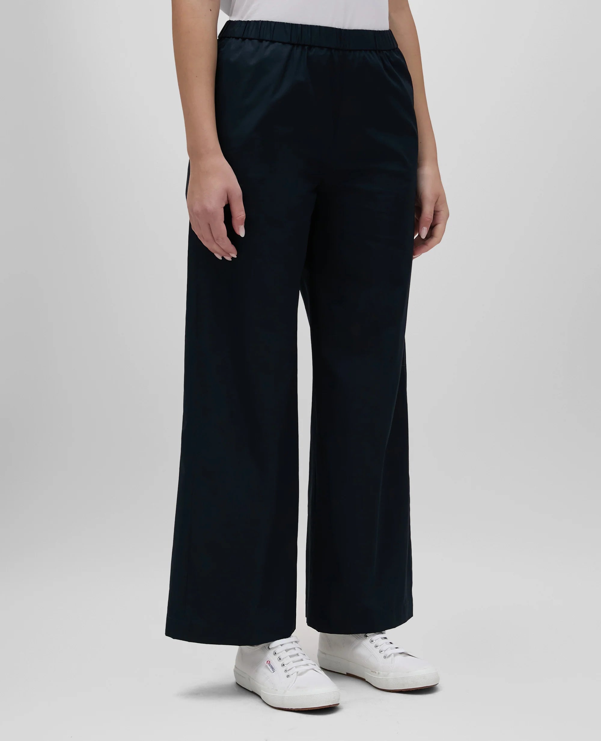 Cotton Poplin Trousers W
