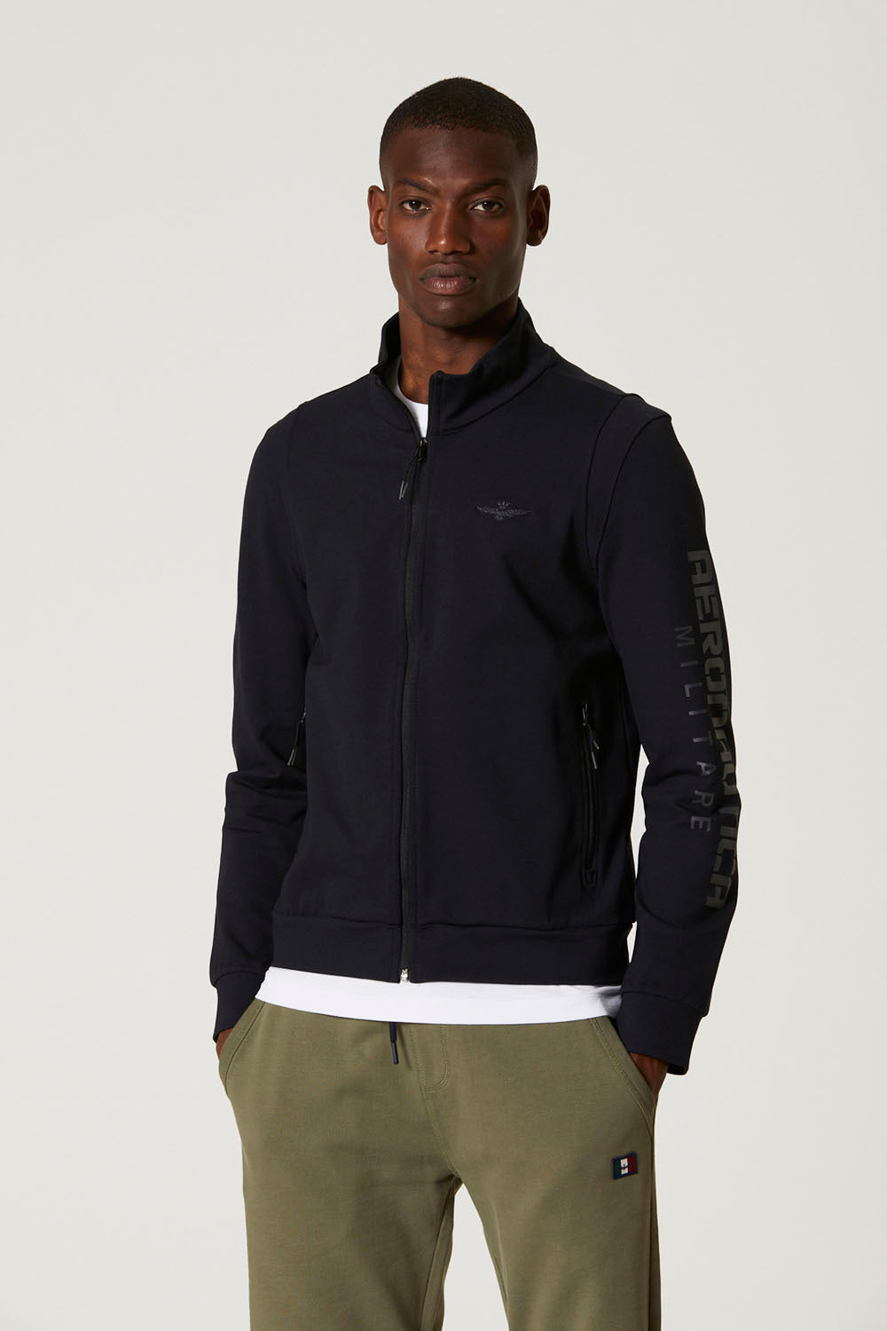 Interlock Sweatshirt With Printed Logo
