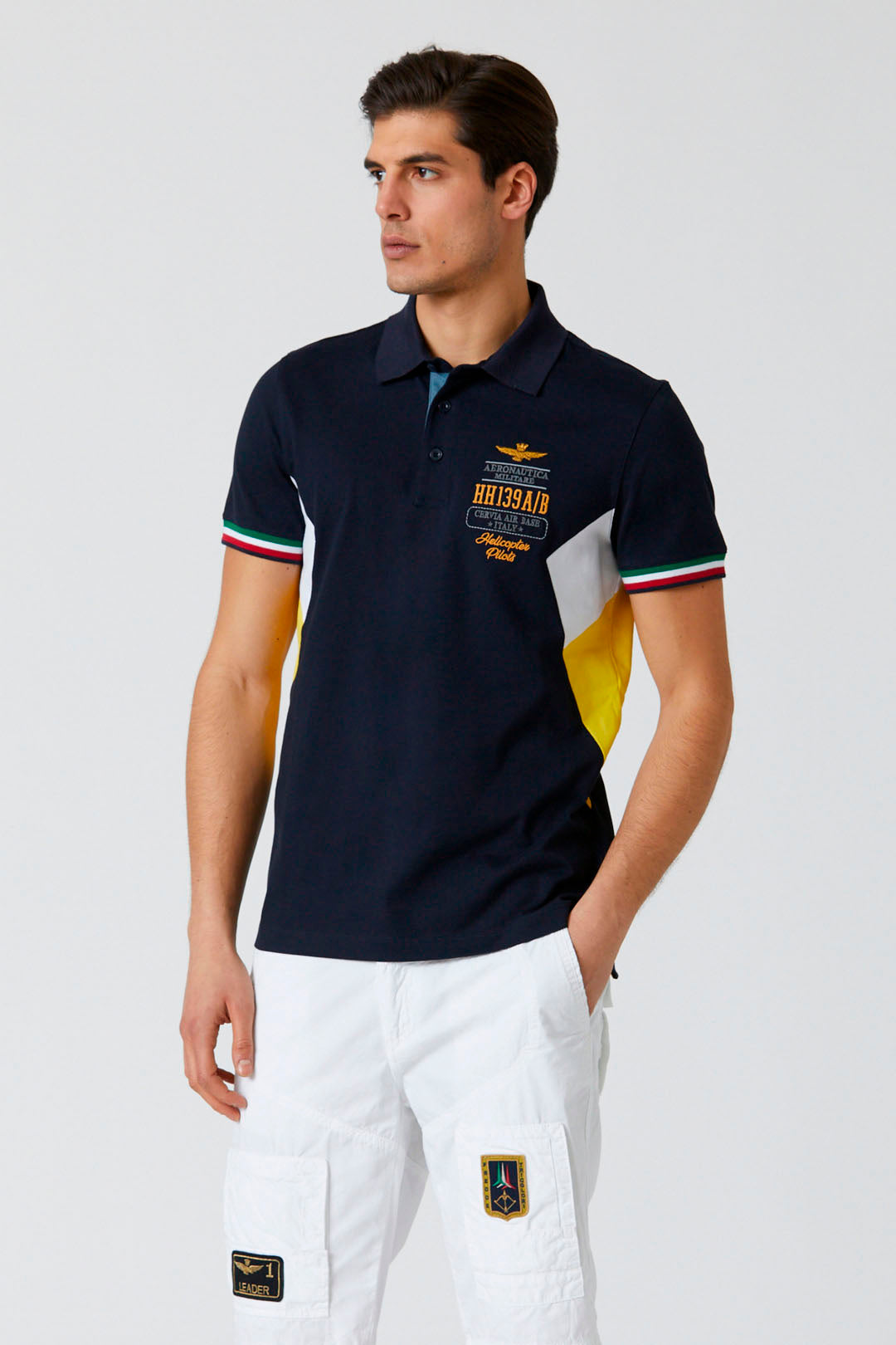 15th Wing Polo Tricolor Details