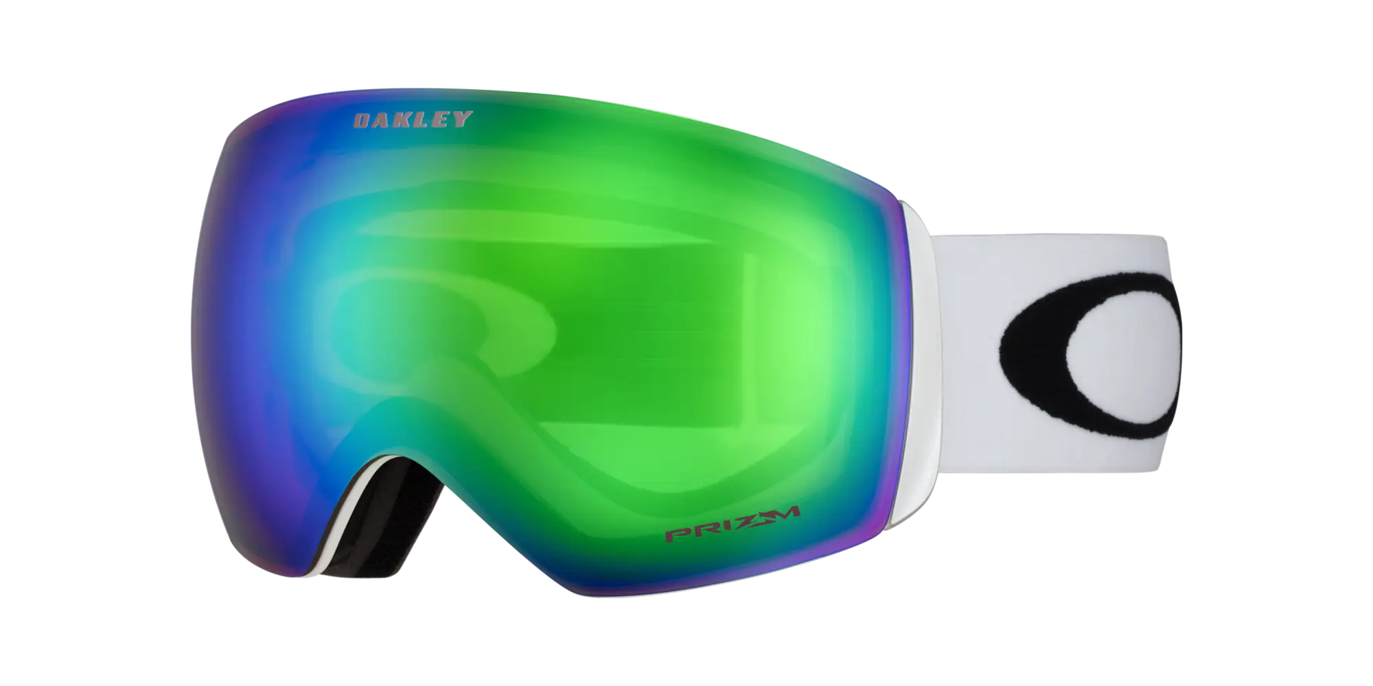 Flight Deck L Goggle - Matte White - Prizm Snow Jade Iridium | BOTËGHES LAGAZOI