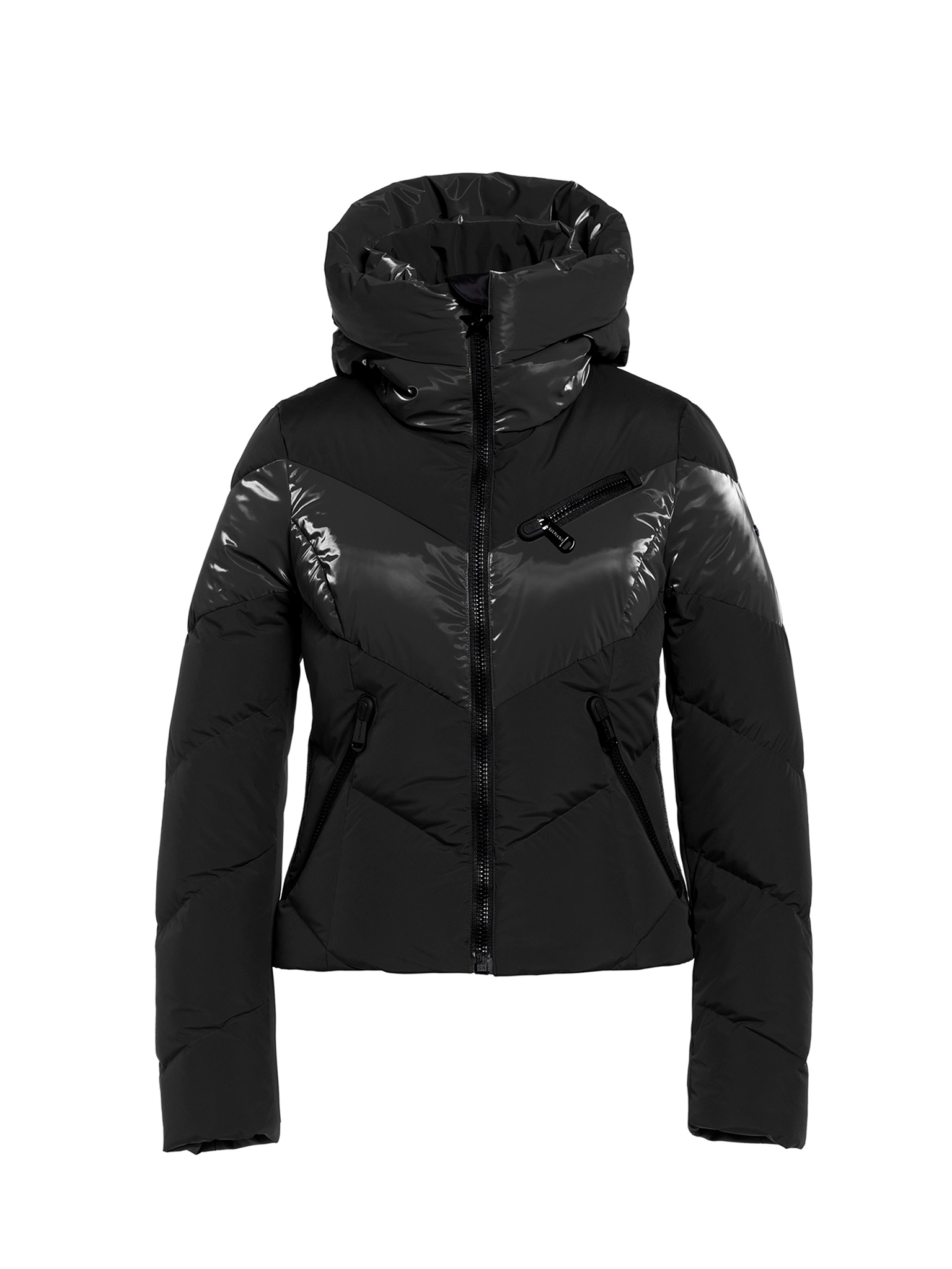 black Moraine Down Ski Jacket W