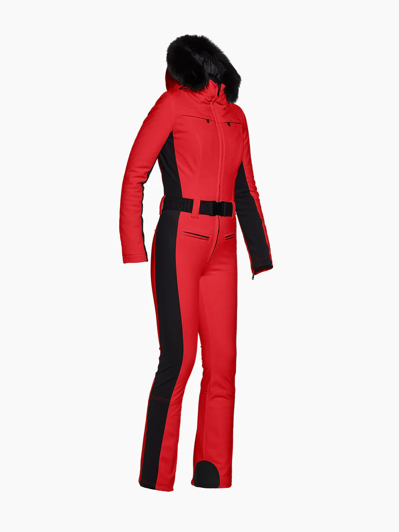 flame Parry Ski Suit Faux Border W