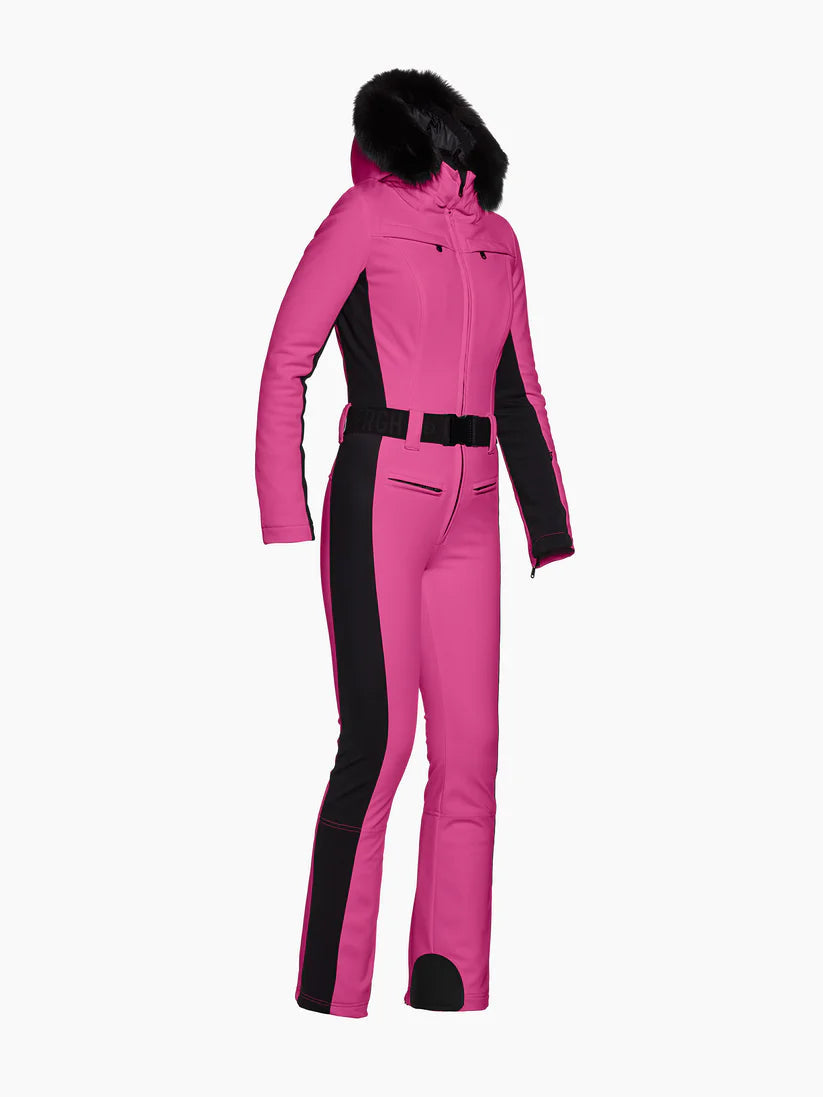 passion pink Parry Ski Suit Faux Border W