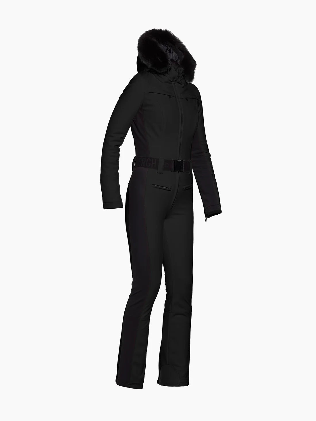 black Parry Ski Suit Faux Border W
