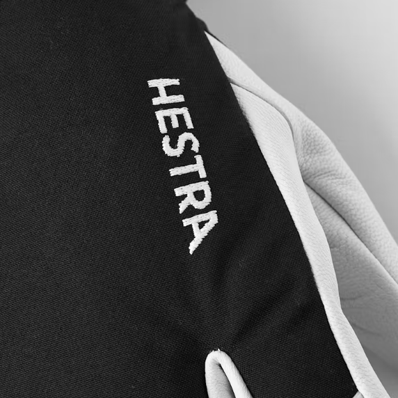 Army Leather Heli Ski 3 Finger Gloves | BOTËGHES LAGAZOI
