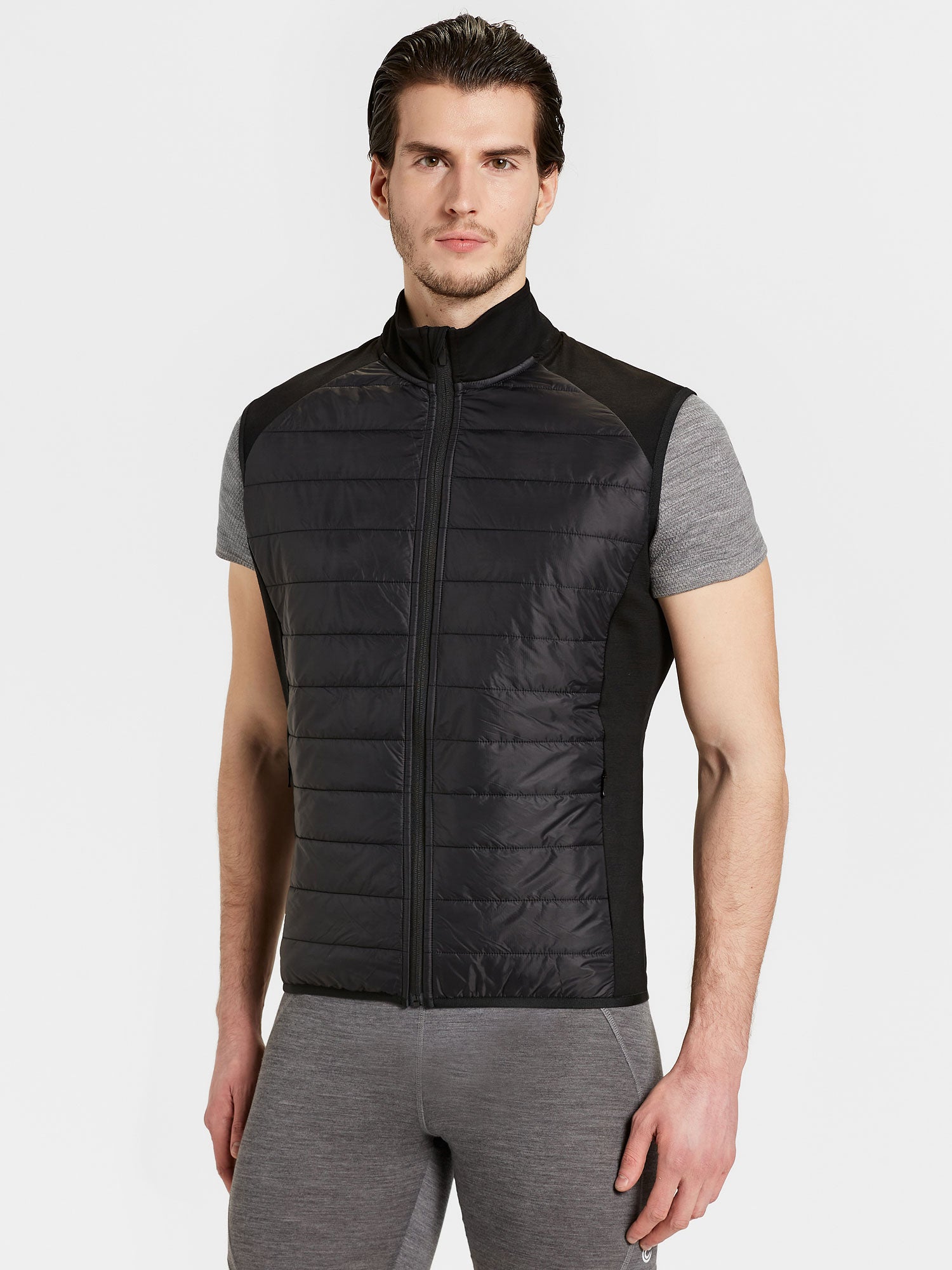 black/black Rigel Quilted Vest M