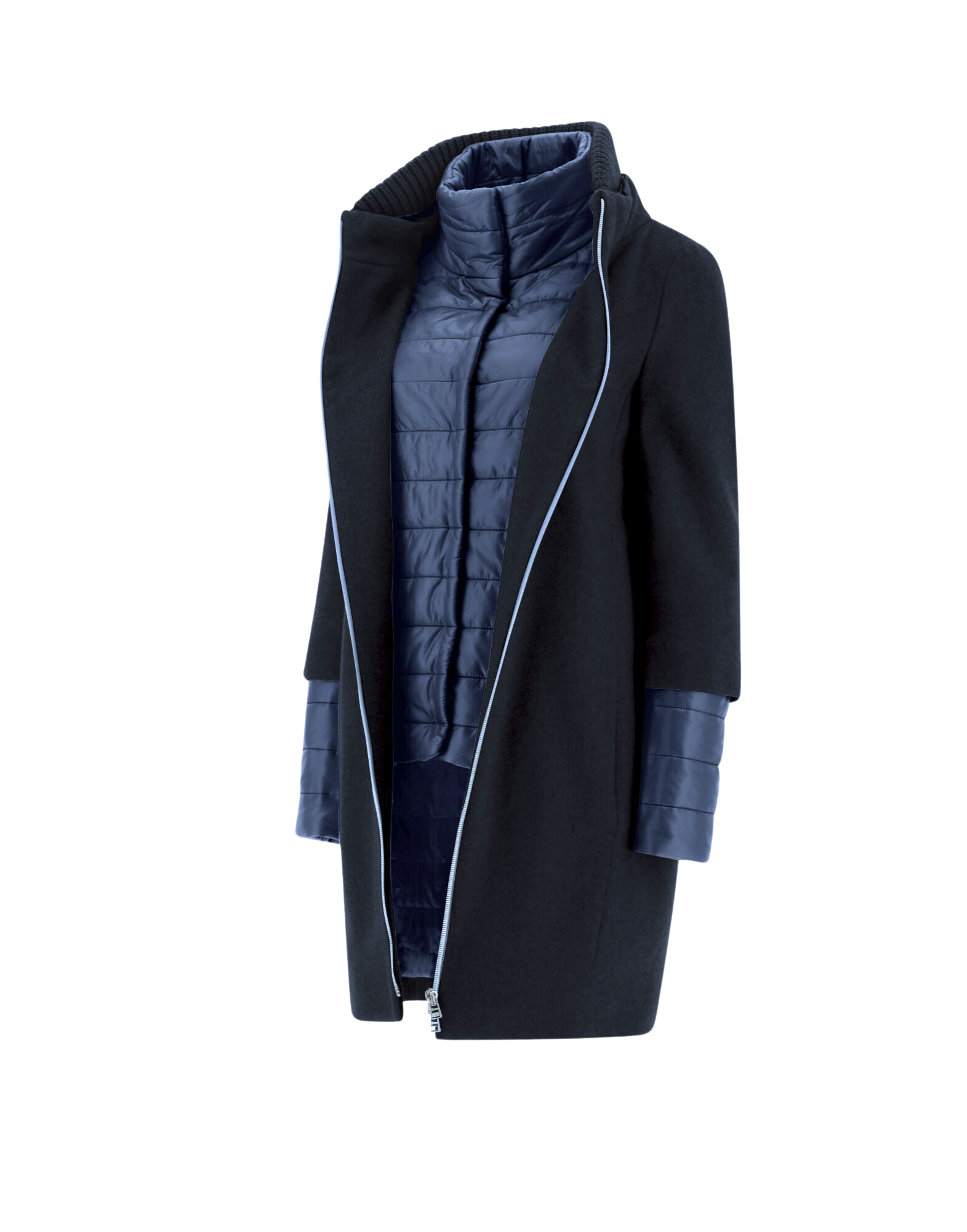 Cappotto Cashmere Con Collo W