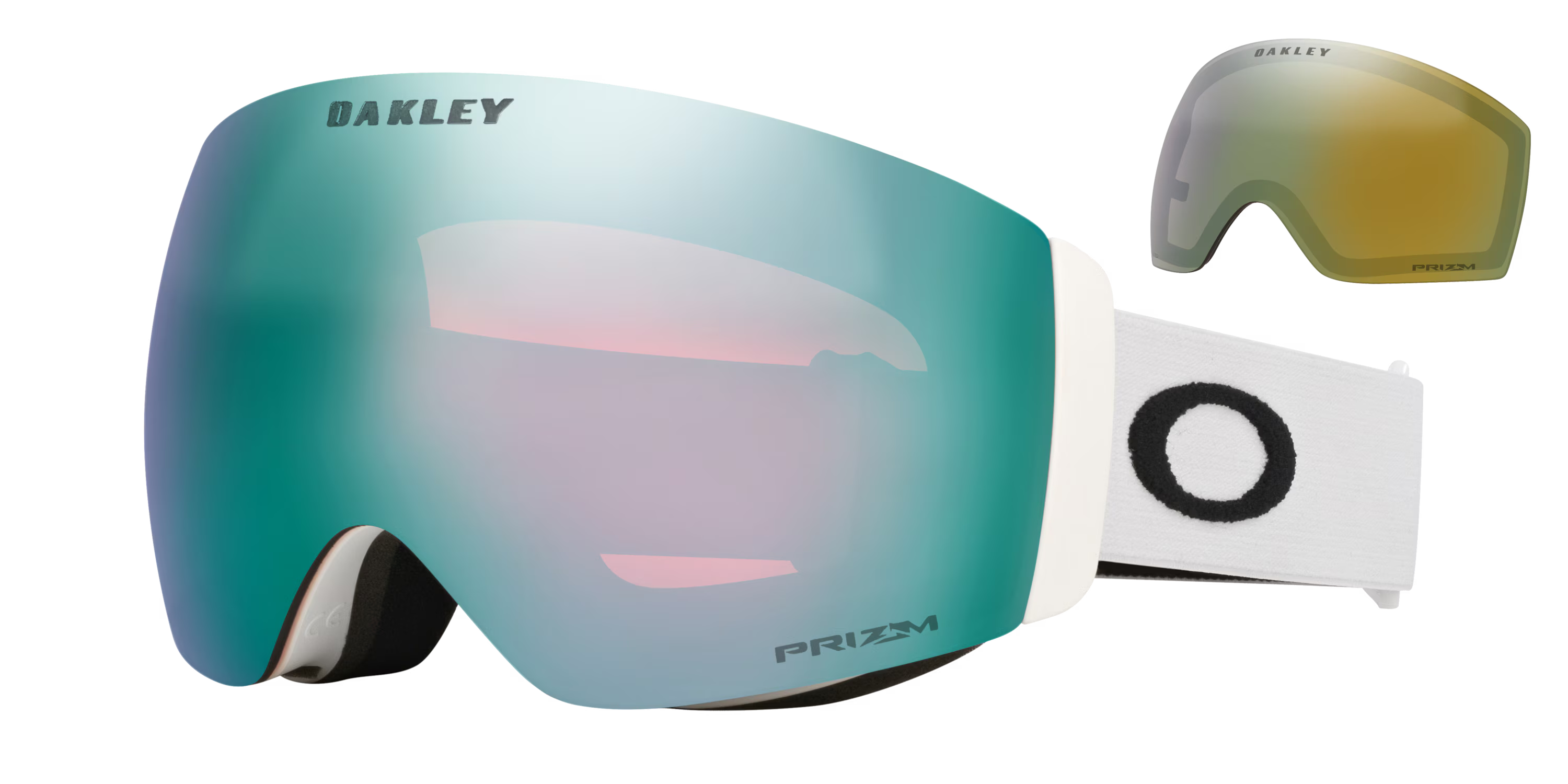 Flight Deck Pro M - Matte White/Prizm Snow Sapphire Iridium