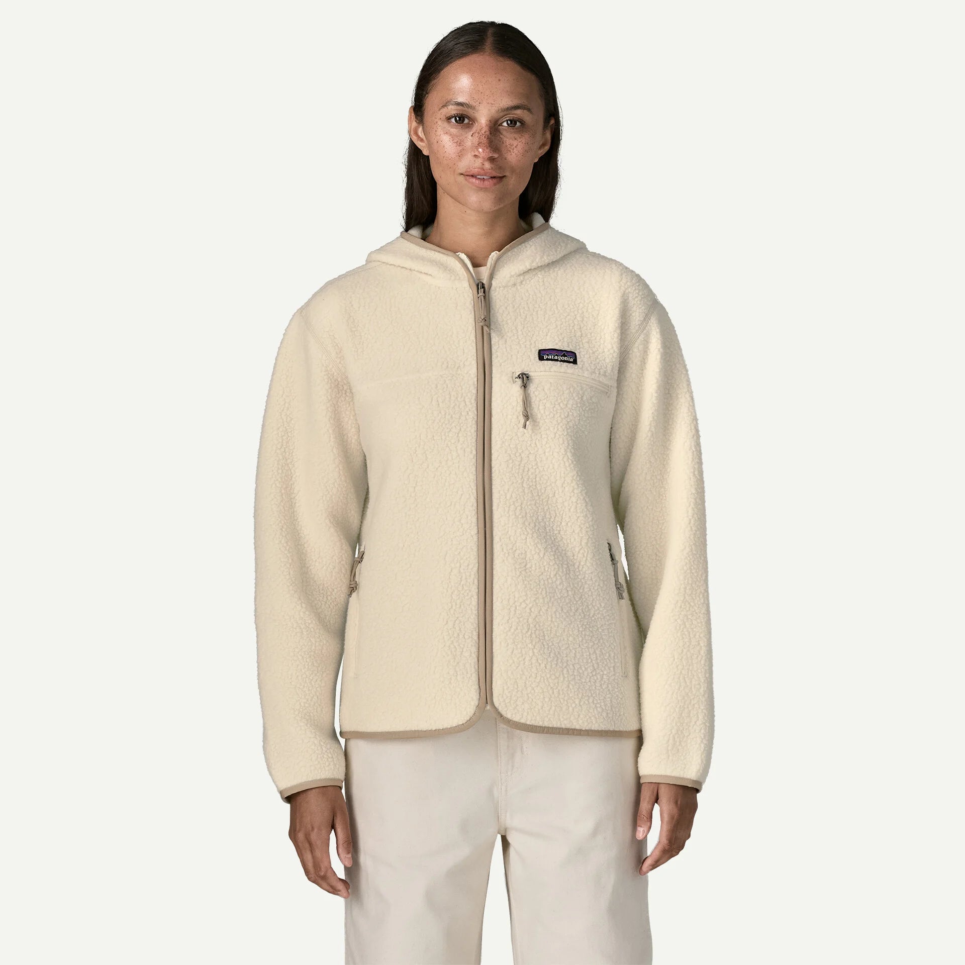 Retro Pile Fleece Hoody Wmn