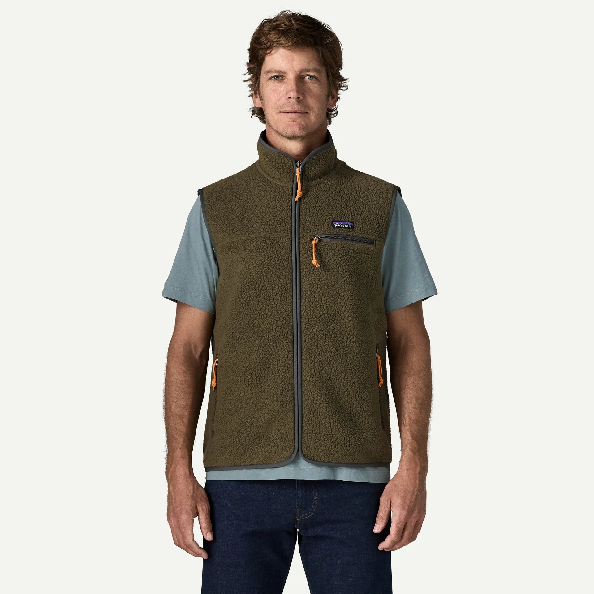 Retro Pile FLeece Vest Man