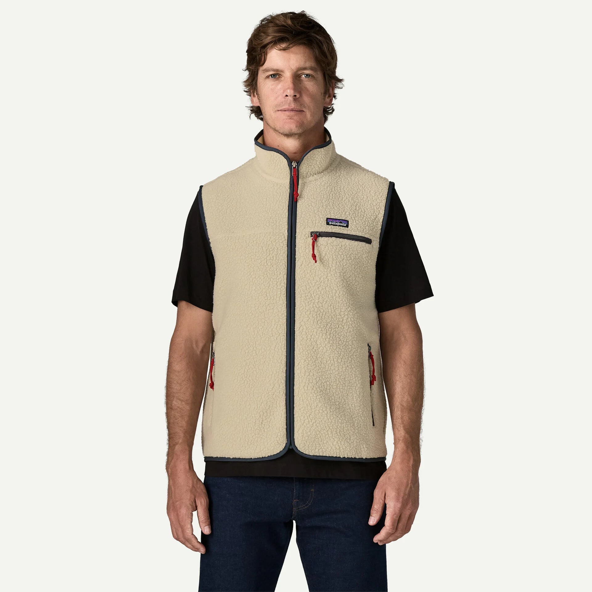 Retro Pile FLeece Vest Man