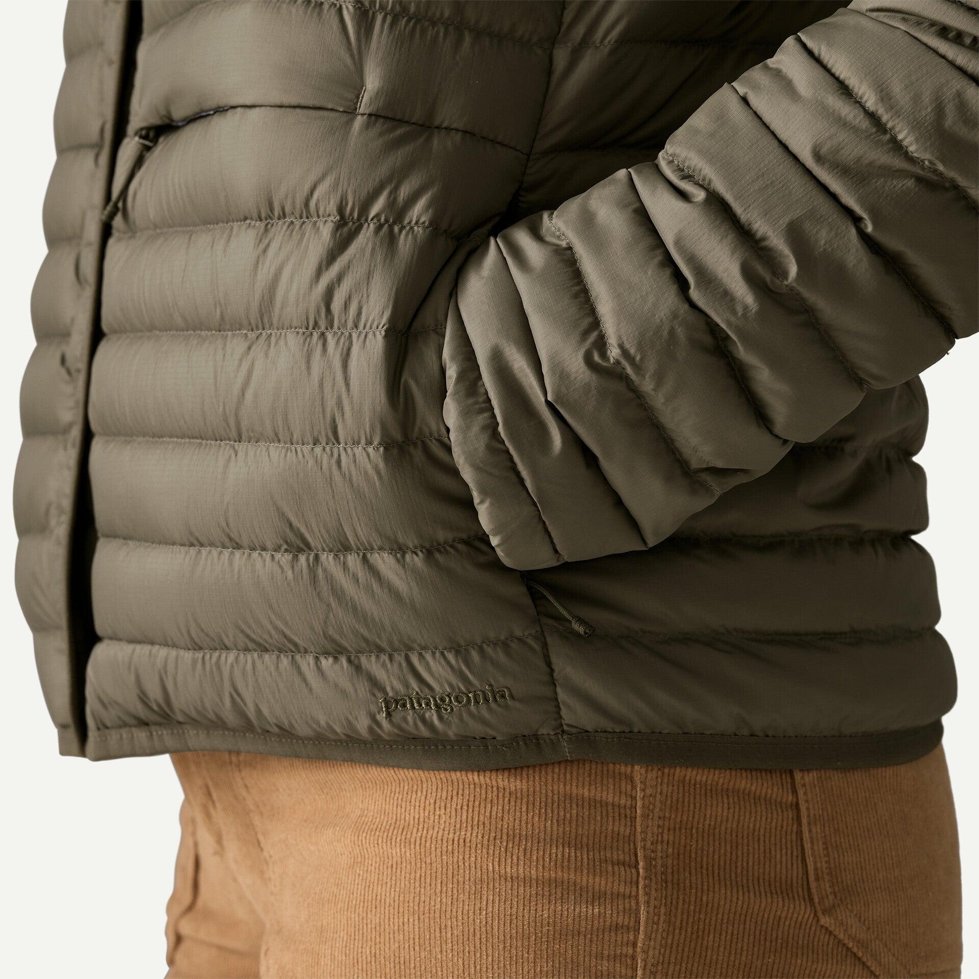 Lightweight Reversible Down Sweater Cardigan Wmn