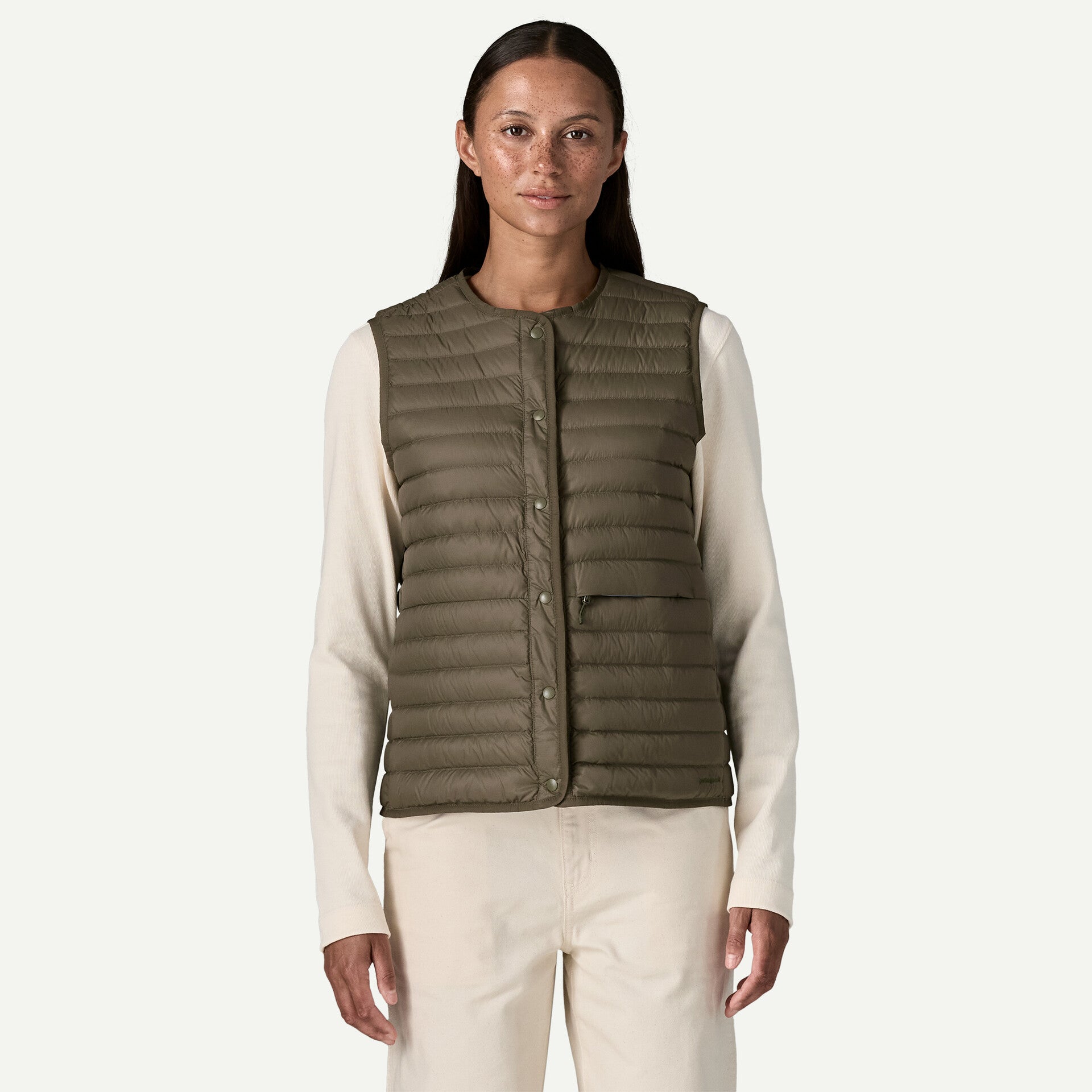 Lightweight Reversible Down Sweater Vest Wmn