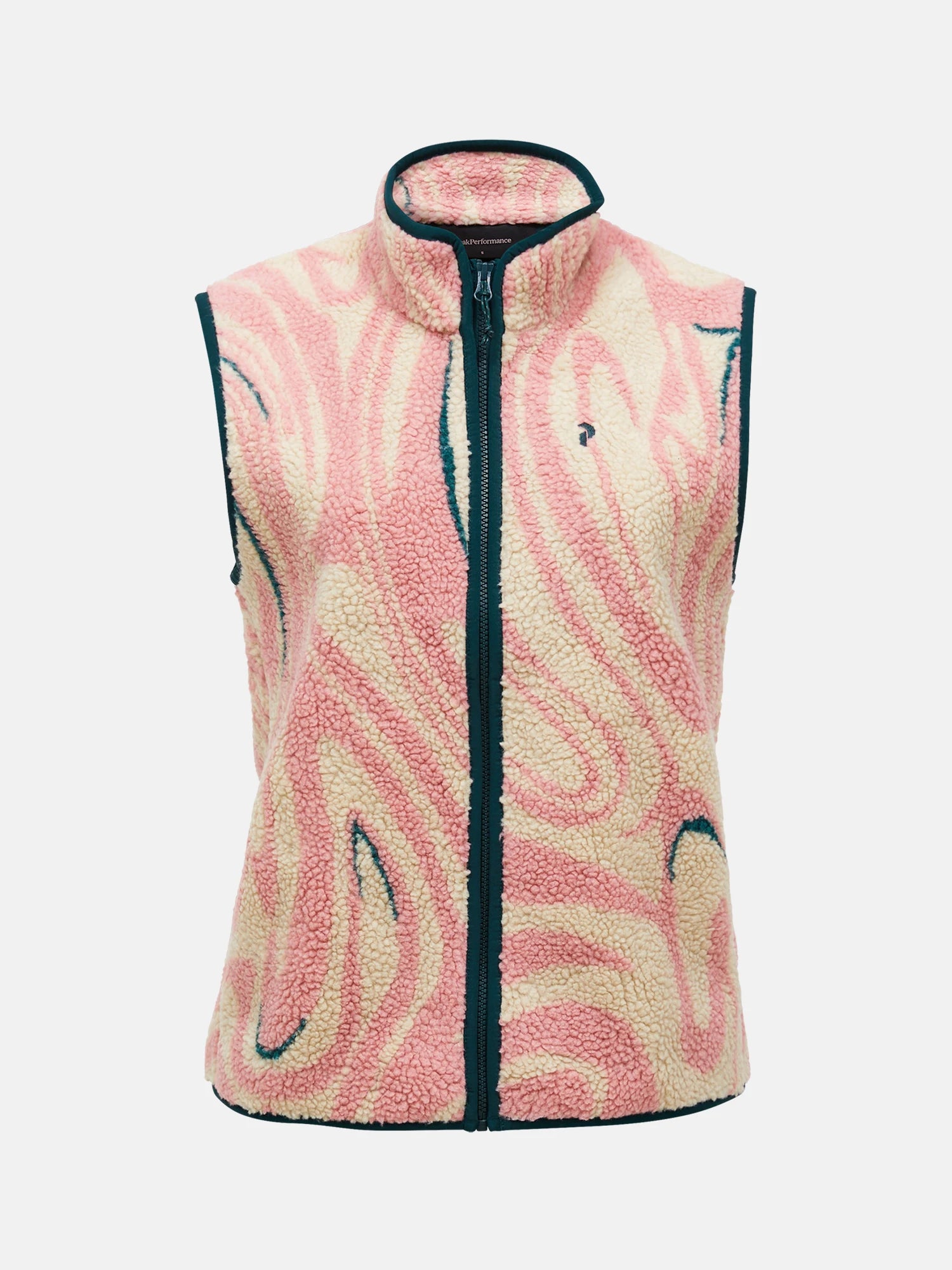 Graphic Pile Vest Wmn