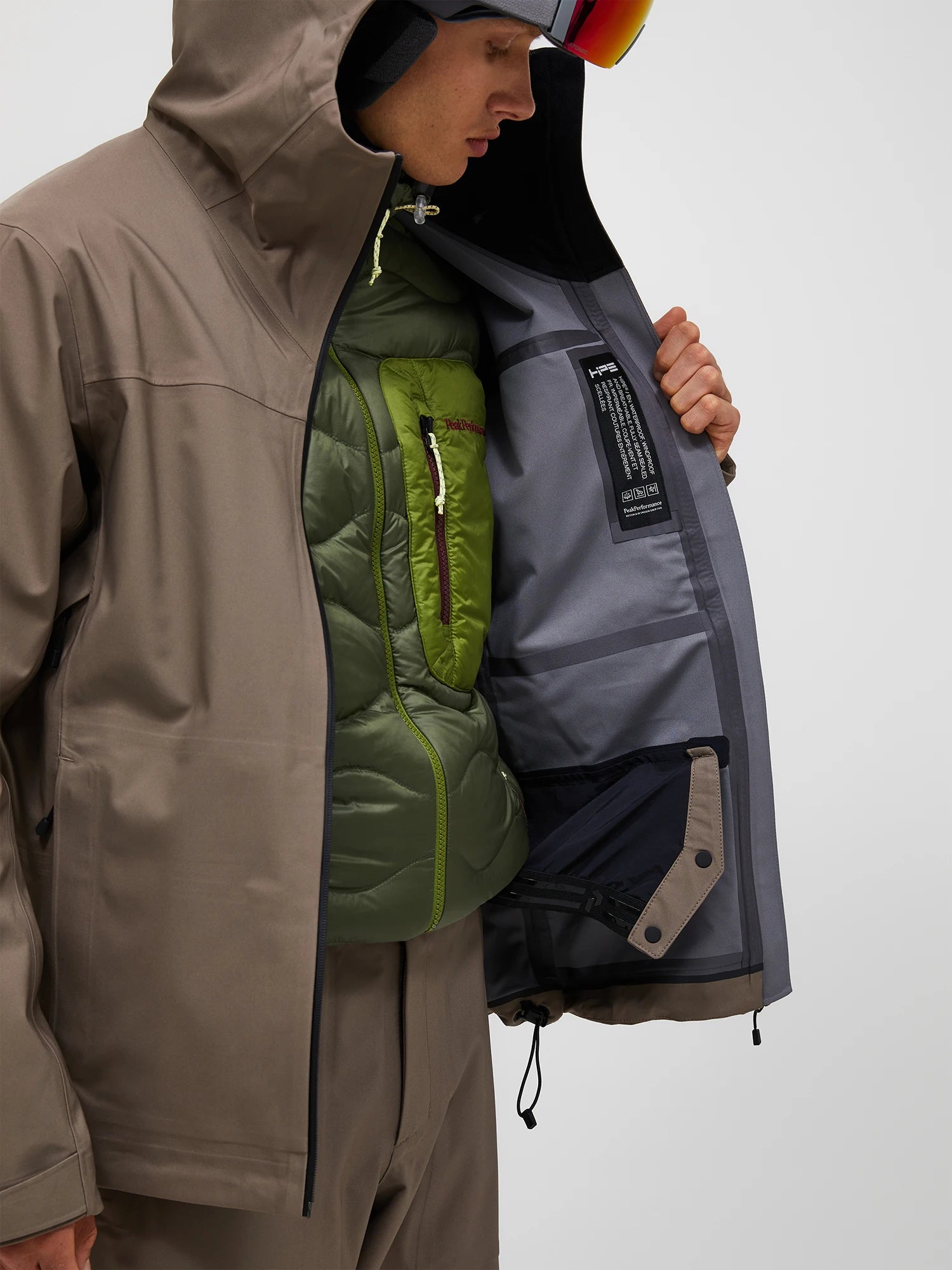Maroon Hipe 3L Shell Jacket Man