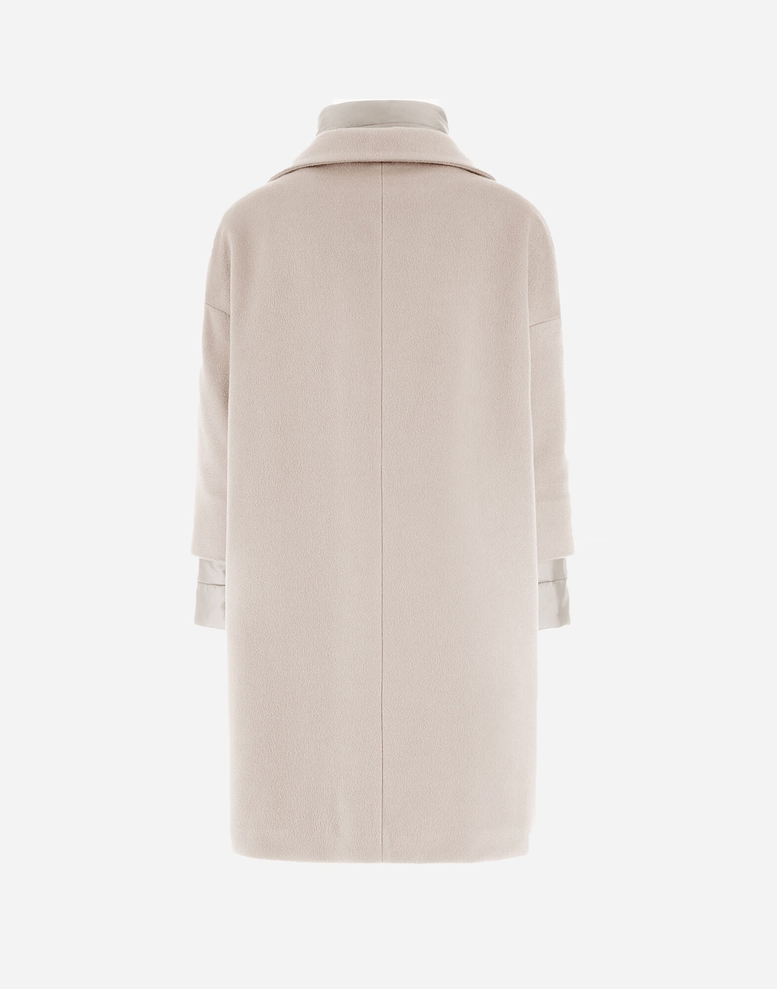 Coat In Cashmere And Nylon W