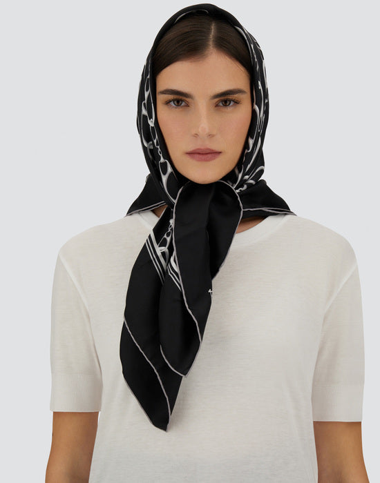 Foulard 90X90 Stampa Gancio W