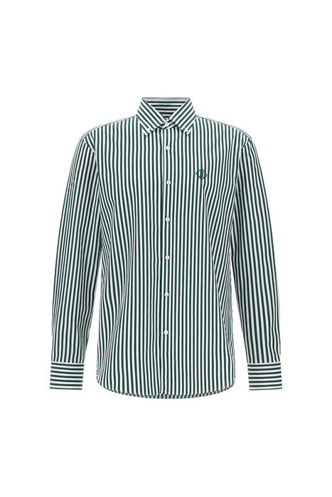 Shirt in Striped Popeline Man