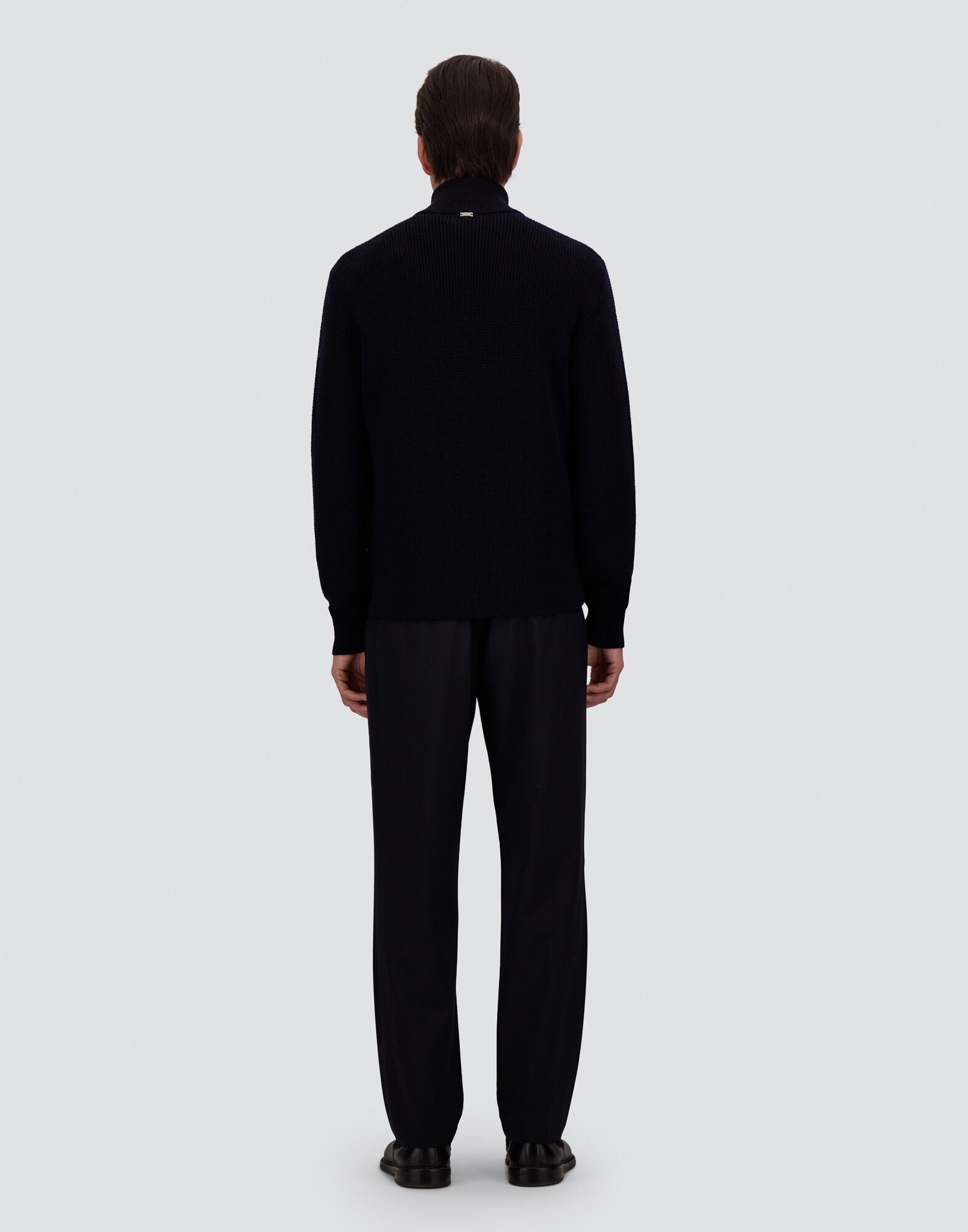 Wool Jacket Waffle Knit Texture Man