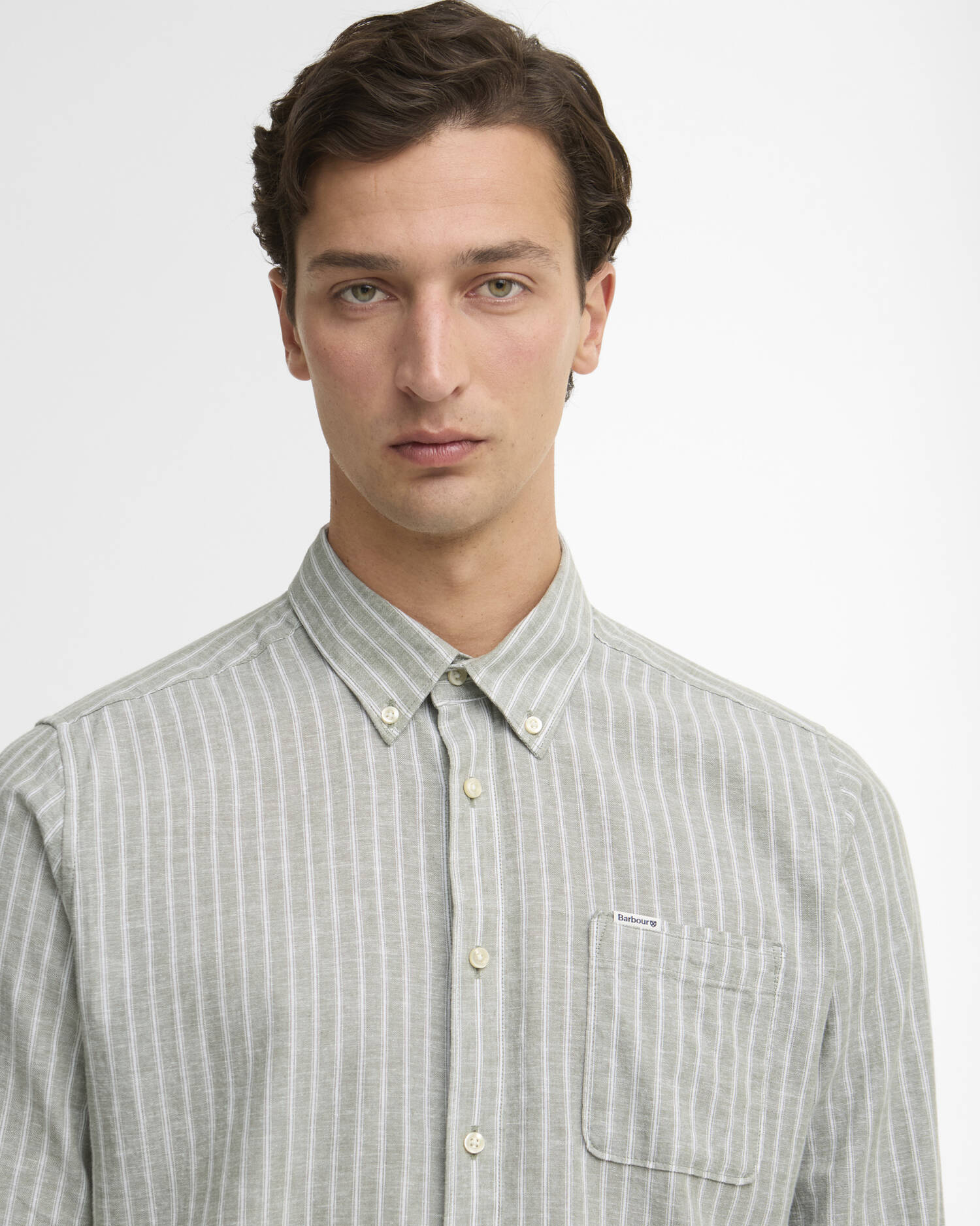 Nelson Striped Long-Sleeved Shirt Man