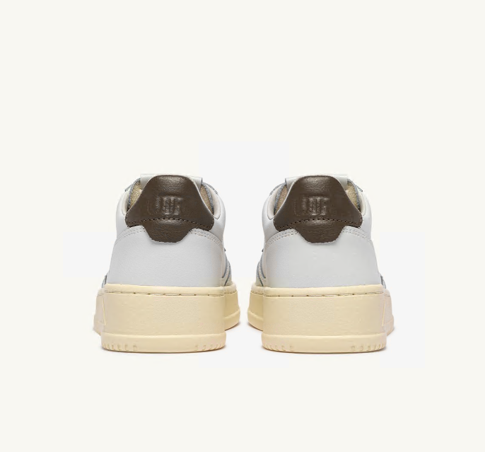 Medalist Low White and Chocolate Leather Wmn