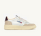 Medalist Low White Leather and Fig Suede Wmn