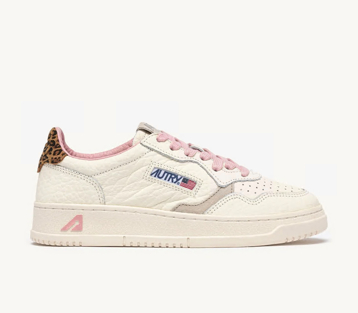 Medalist Low Sand and Leopard Leather Wmn