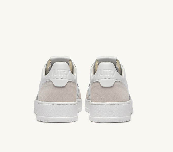 Medalist Low White Leather and Suede Wmn