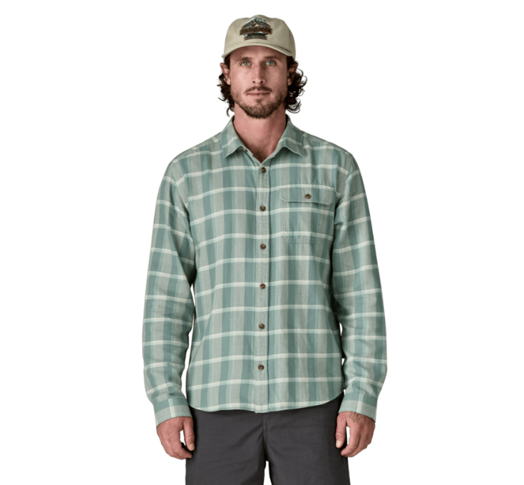 Long-Sleeved Lightweight Fjord Flannel Shirt Man